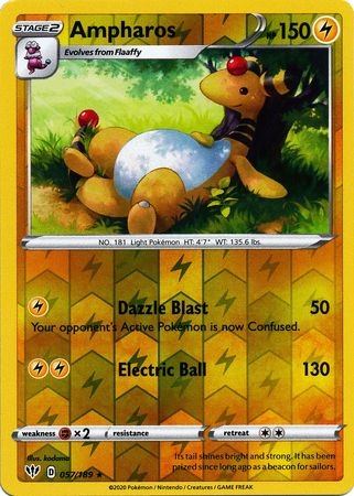 Ampharos - 057/189 - Rare Reverse Holo