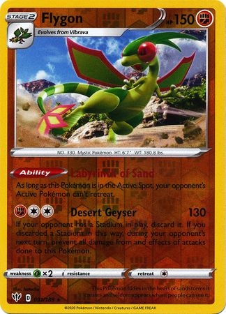 Flygon - 091/189 - Rare Reverse Holo