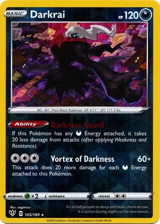 Darkrai - 105/189 - Holo Rare Reverse Holo