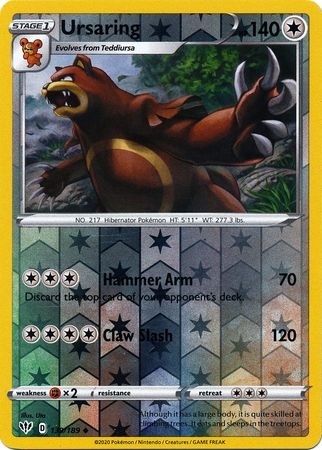 Ursaring - 139/189 - Uncommon Reverse Holo