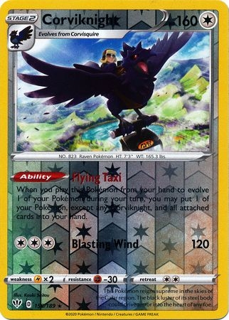 Corviknight - 156/189 - Holo Rare Reverse Holo