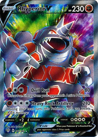 Rhyperior V - 181/189 - Full Art Ultra Rare