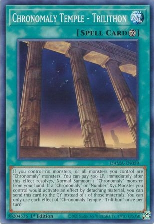 Chronomaly Temple - Trilithon - DAMA-EN059 - Common 1st Edition