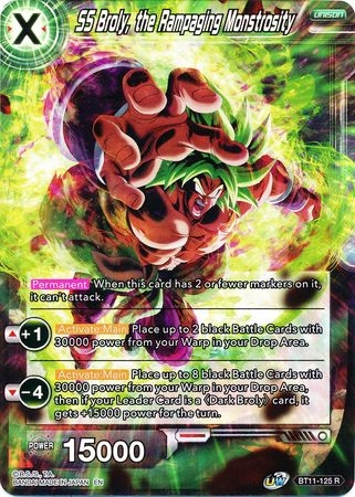 SS Broly, the Rampaging Monstrosity - BT11-125 - Foil Rare