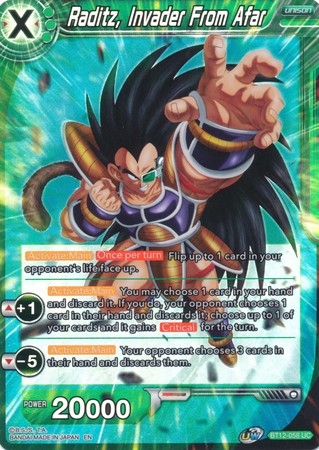 Raditz, Invader From Afar - BT12-058 - Uncommon Foil