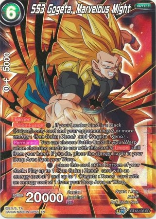 SS3 Gogeta, Marvelous Might - BT12-136 - Super Rare