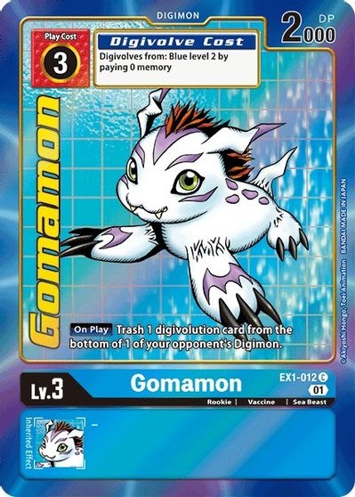 Gomamon (Alternate Art) - EX1-012 - Common