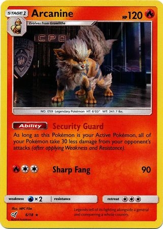 Arcanine - 6/18 - Holo Rare