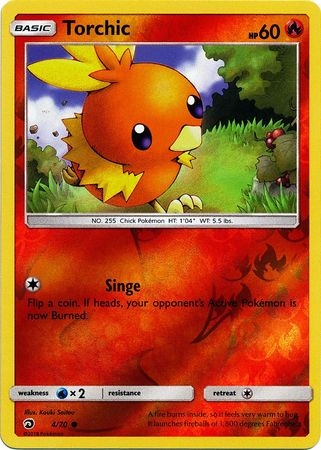 Torchic - 4/70 - Common Reverse Holo