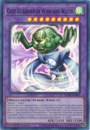 Gate Guardian of Wind and Water - MAZE-EN005 - Super Rare 1st Edition