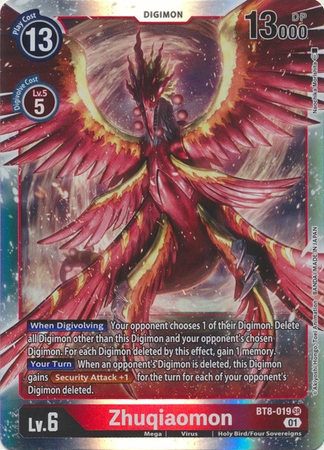 Zhuqiaomon - BT8-019 SR - Super Rare