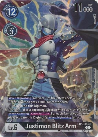 Justimon Blitz Arm (Alternate Art) - EX2-038 SR - Super Rare