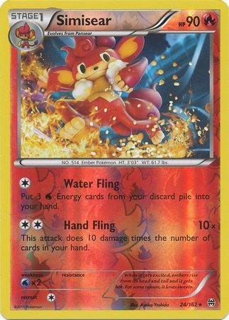 Simisear - 24/162 - Rare Reverse Holo