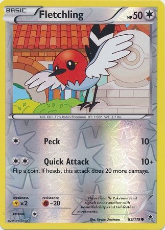 Fletchling - 89/119 - Common Reverse Holo