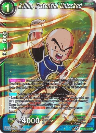 Krillin, Potential Unlocked - BT10-070 - Rare Foil
