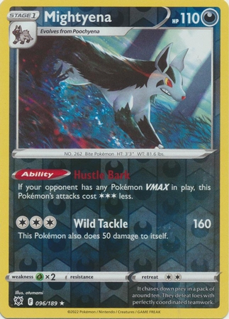 Mightyena - 096/189 - Rare Reverse Holo