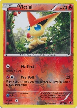 Victini - 13/108 - Rare Reverse Holo