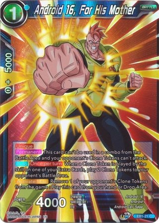 Android 16, For His Mother - EB1-21 - Common Foil