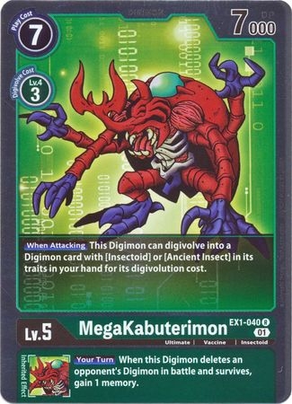 MegaKabuterimon - EX1-040 - Rare