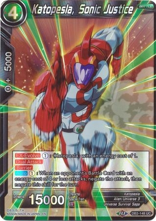 Katopesla, Sonic Justice (Reprint) - DB2-148 - Uncommon Foil