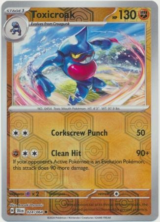 Toxicroak - 024/064 - Common Reverse Holo