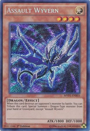 Assault Wyvern - MVP1-ENS03 - Secret Rare 1st Edition