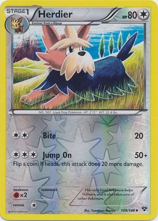 Herdier - 109/146 - Uncommon Reverse Holo