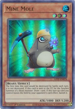 Mine Mole - GFTP-EN078 - Ultra Rare 1st Edition