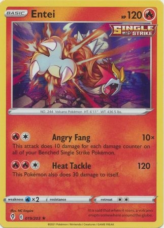 Entei - 19/203 - Holo Rare