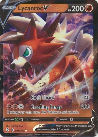 Lycanroc V - 91/203 - Ultra Rare