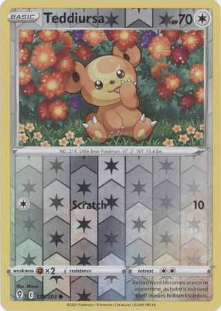 Teddiursa - 126/203 - Common Reverse Holo