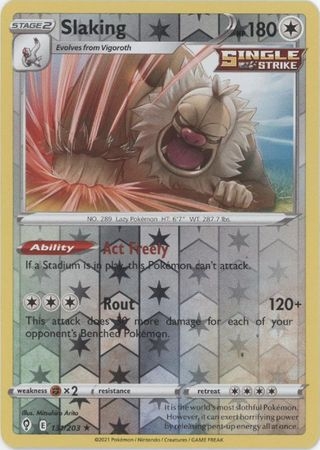 Slaking - 131/203 - Holo Rare Reverse Holo