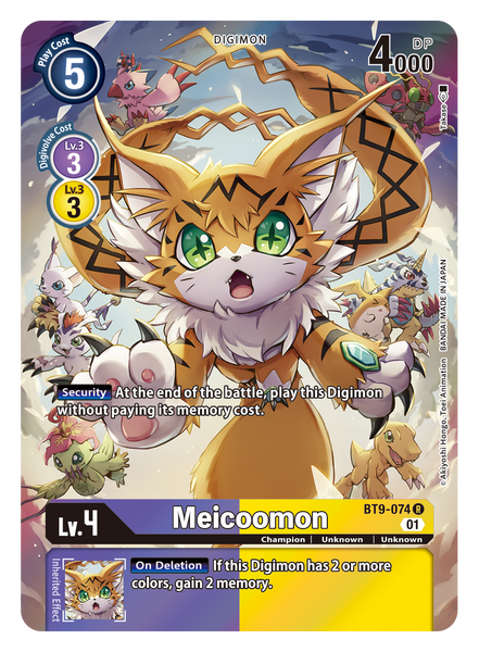 Meicoomon (Alternate Art) - BT9-074 R - Rare