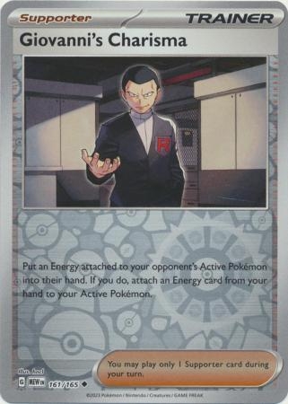 Giovanni's Charisma - 161/165 - Uncommon Reverse Holo