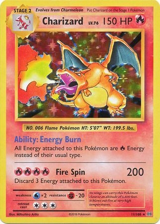 Charizard - 11/108 - Holo Rare