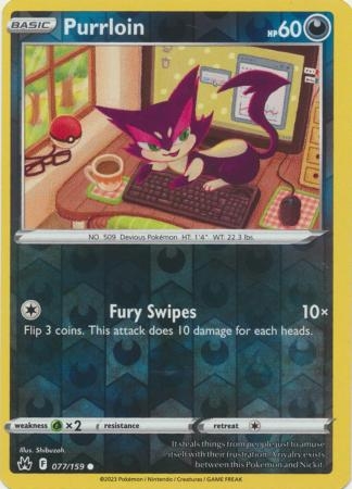 Purrloin - 077/159 - Common Reverse Holo