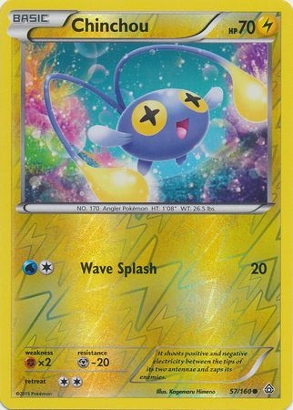 Chinchou - 57/160 - Common - Reverse Holo