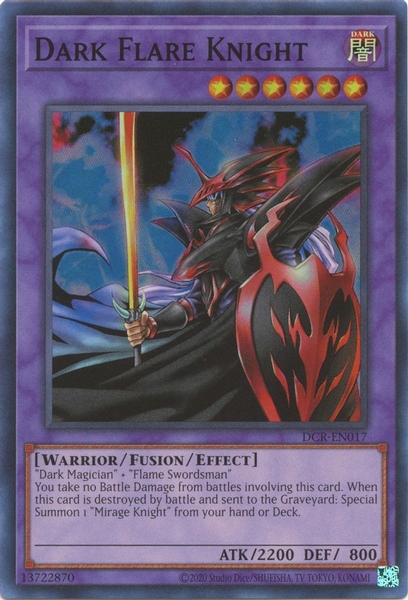 Dark Flare Knight - DCR-EN017 - Super Rare Unlimited (25th Reprint)