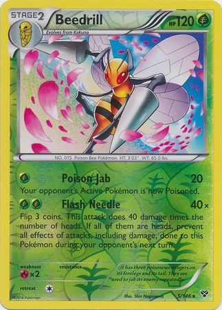 Beedrill - 5/146 - Rare Reverse Holo