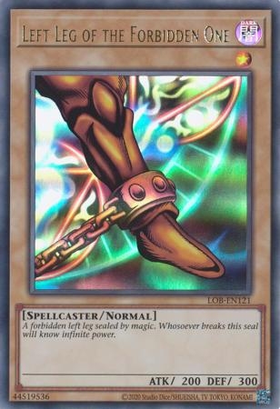 Left Leg of the Forbidden One - LOB-EN121 - Ultra Rare Unlimited (25th Reprint)