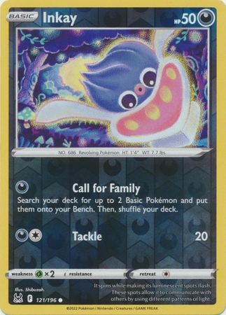 Inkay - 121/196 - Common Reverse Holo