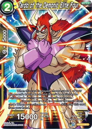 Tardo of the Demonic Elite Four - BT11-108 - Common