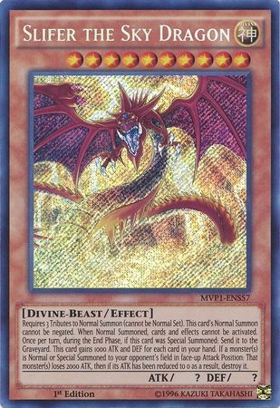 Slifer the Sky Dragon - MVP1-ENS57 - Secret Rare 1st Edition