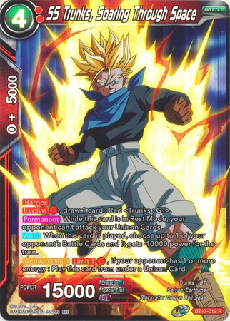 SS Trunks, Soaring Through Space - BT17-012 - Rare Foil