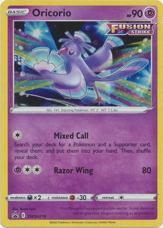 Oricorio - SWSH210 - Holo Promo