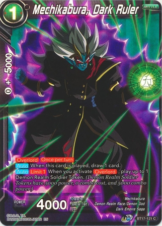 Mechikabura, Dark Ruler - BT17-121 - Common Foil