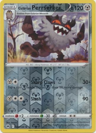 Galarian Perrserker - 085/159 - Rare Reverse Holo