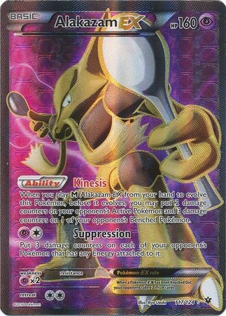 Alakazam EX - 117/124 - Full Art Ultra Rare