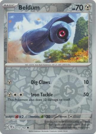 Beldum - 113/162 - Common Reverse Holo