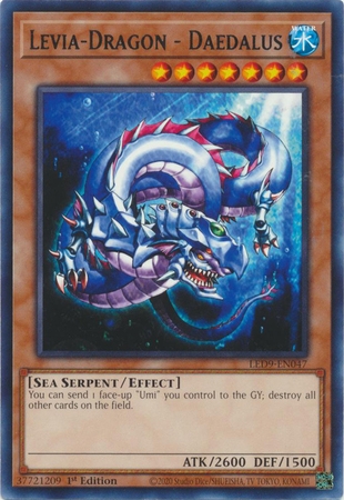 Levia-Dragon - Daedalus - LED9-EN047 - Rare 1st Edition